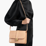 Khaite - Blake Crossbody Bag in Desert Sand Lizard