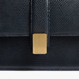 Khaite - Blake Crossbody Bag in Midnight Lizard