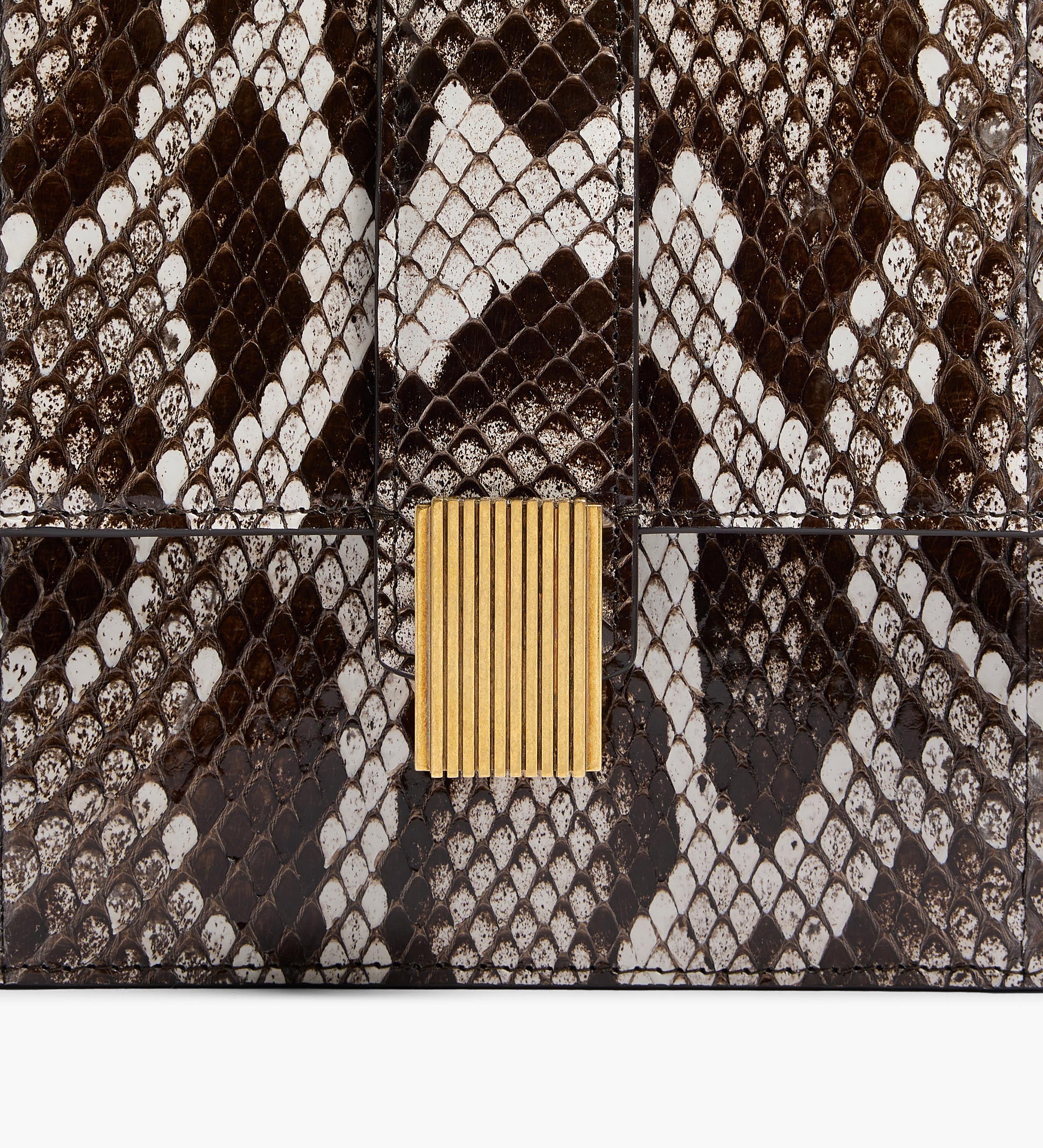 Khaite - Blake Crossbody Bag in Natural Python