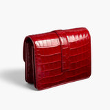 Khaite - Blake Crossbody Bag in Ruby Alligator