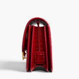 Khaite - Blake Crossbody Bag in Ruby Alligator