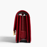 Khaite - Blake Crossbody Bag in Ruby Lizard