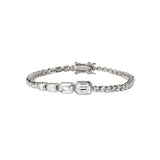 Dorsey - BLAKE GRADUATED BEZEL BRACELET IN MOISSANITE