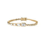 Dorsey - BLAKE GRADUATED BEZEL BRACELET IN MOISSANITE