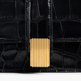Khaite - Blake Long Clutch in Black Alligator