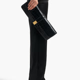 Khaite - Blake Long Clutch in Black Alligator