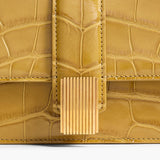 Khaite - Blake Long Clutch in Golden Olive Alligator