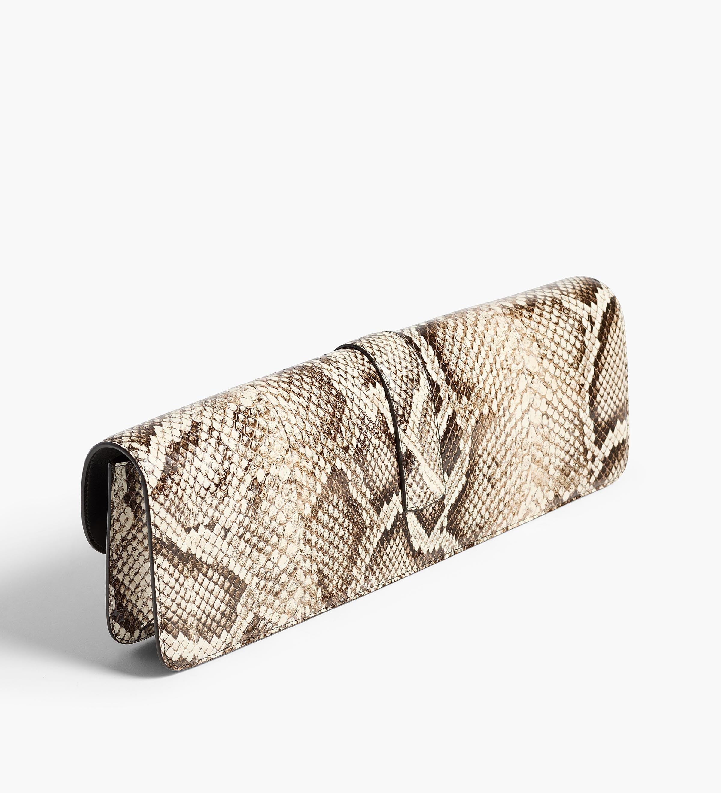 Khaite - Blake Long Clutch in Natural Python