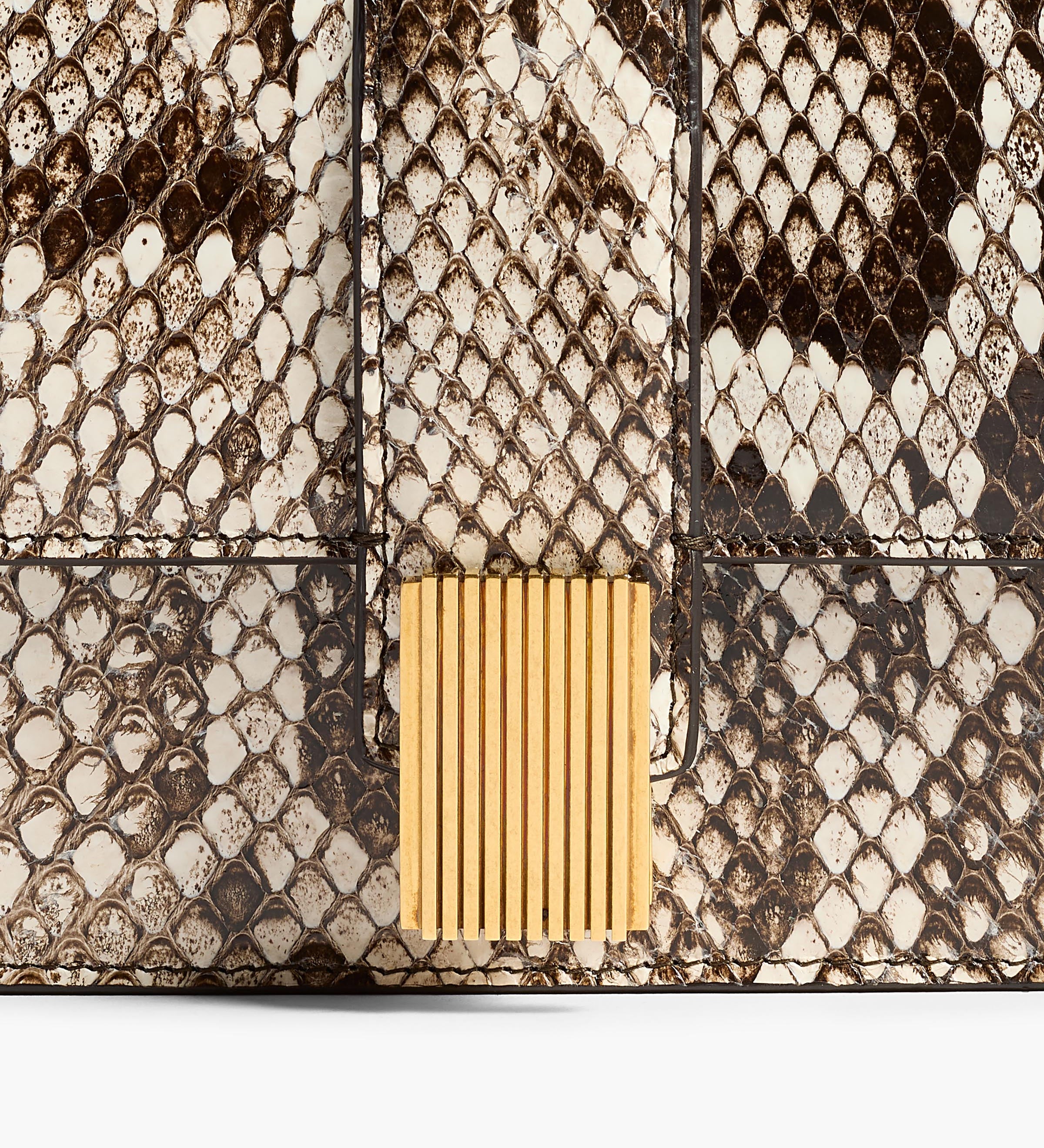 Khaite - Blake Long Clutch in Natural Python