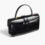Khaite - Blake Top Handle Bag in Black Alligator