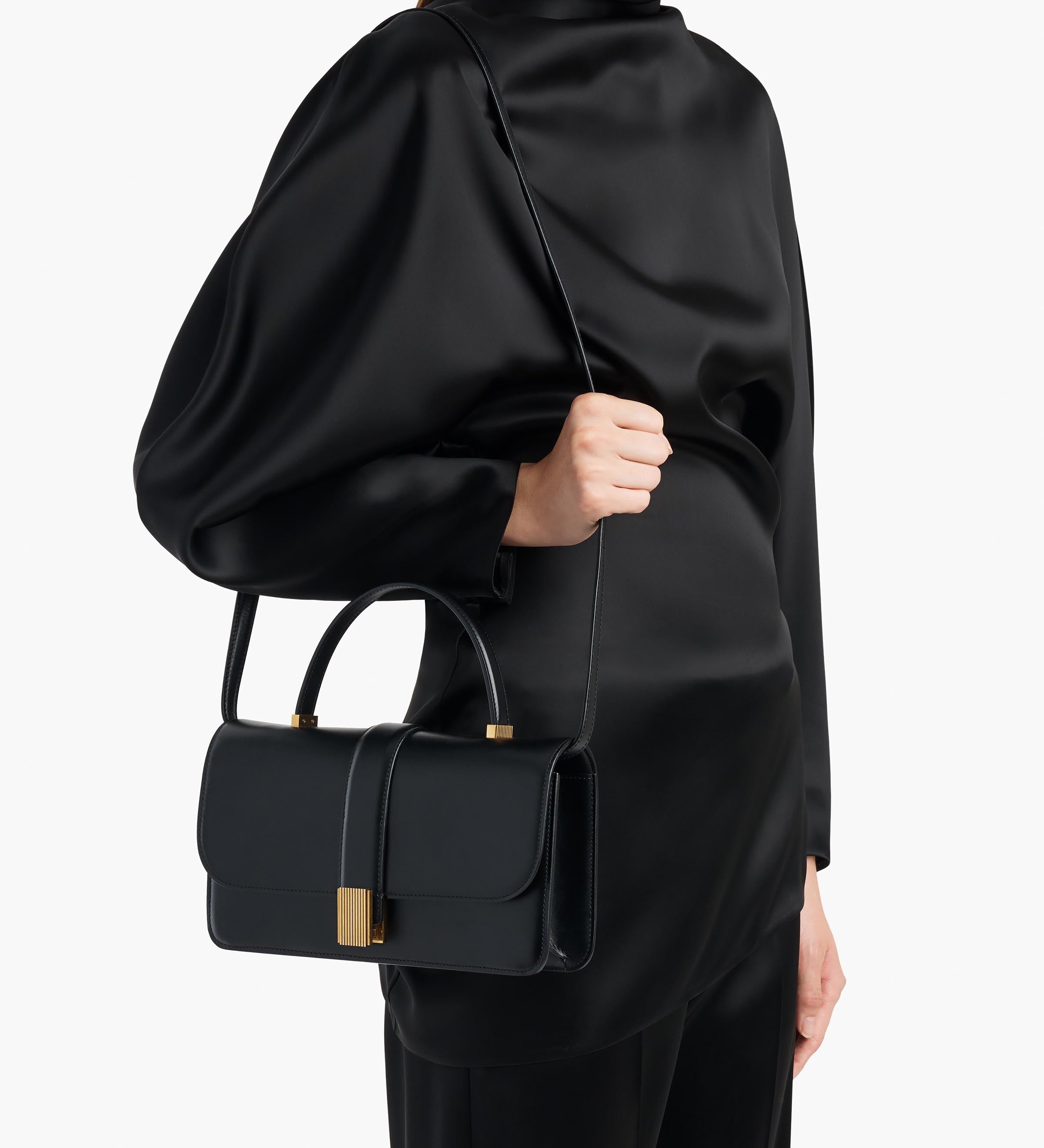 Khaite - Blake Top Handle Bag in Black