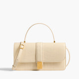 Khaite - Blake Top Handle Bag in Champagne Alligator