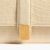Khaite - Blake Top Handle Bag in Champagne Alligator
