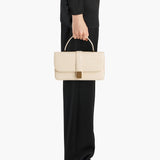 Khaite - Blake Top Handle Bag in Champagne Alligator