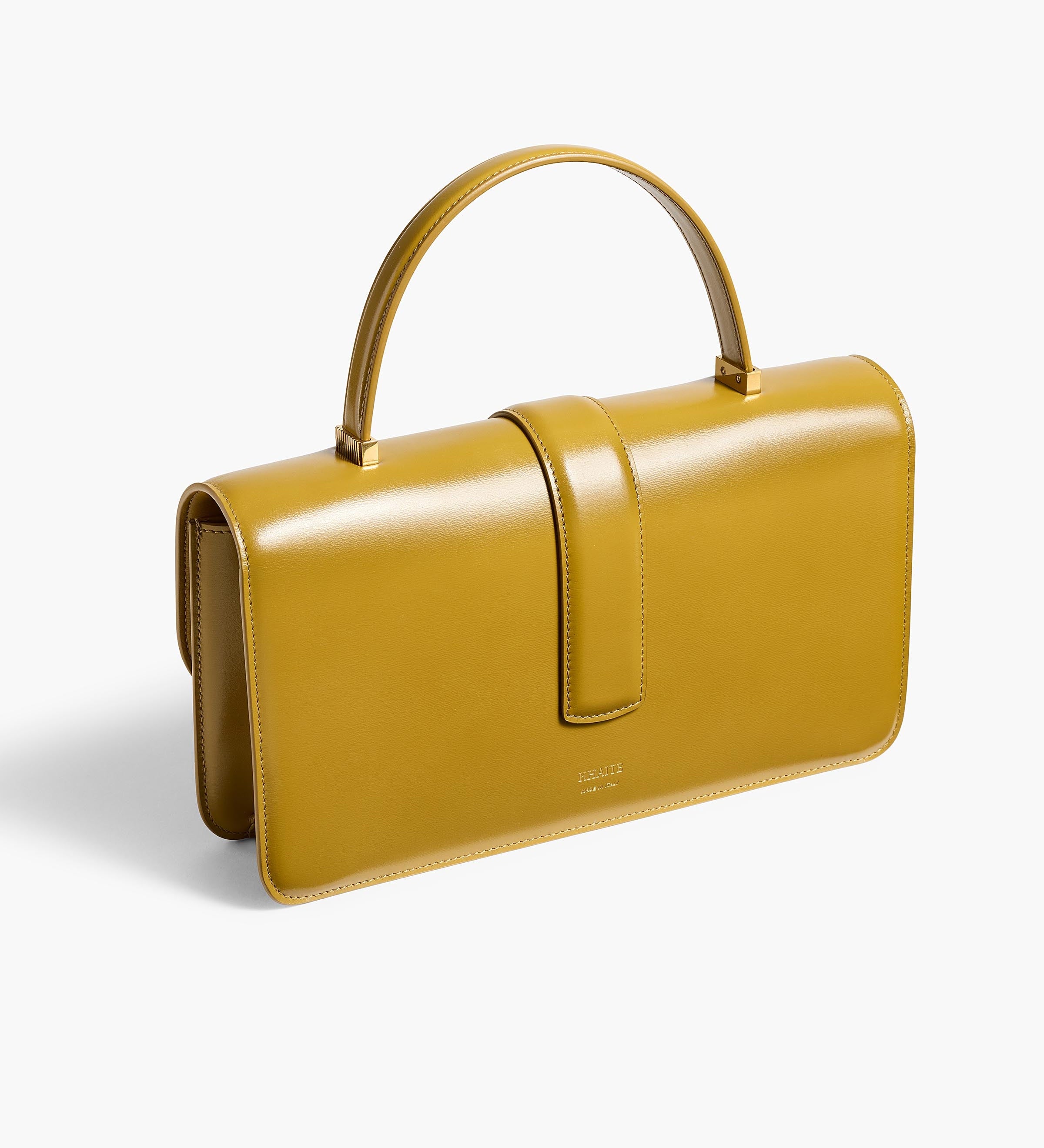 Khaite - Blake Top Handle Bag in Golden Olive