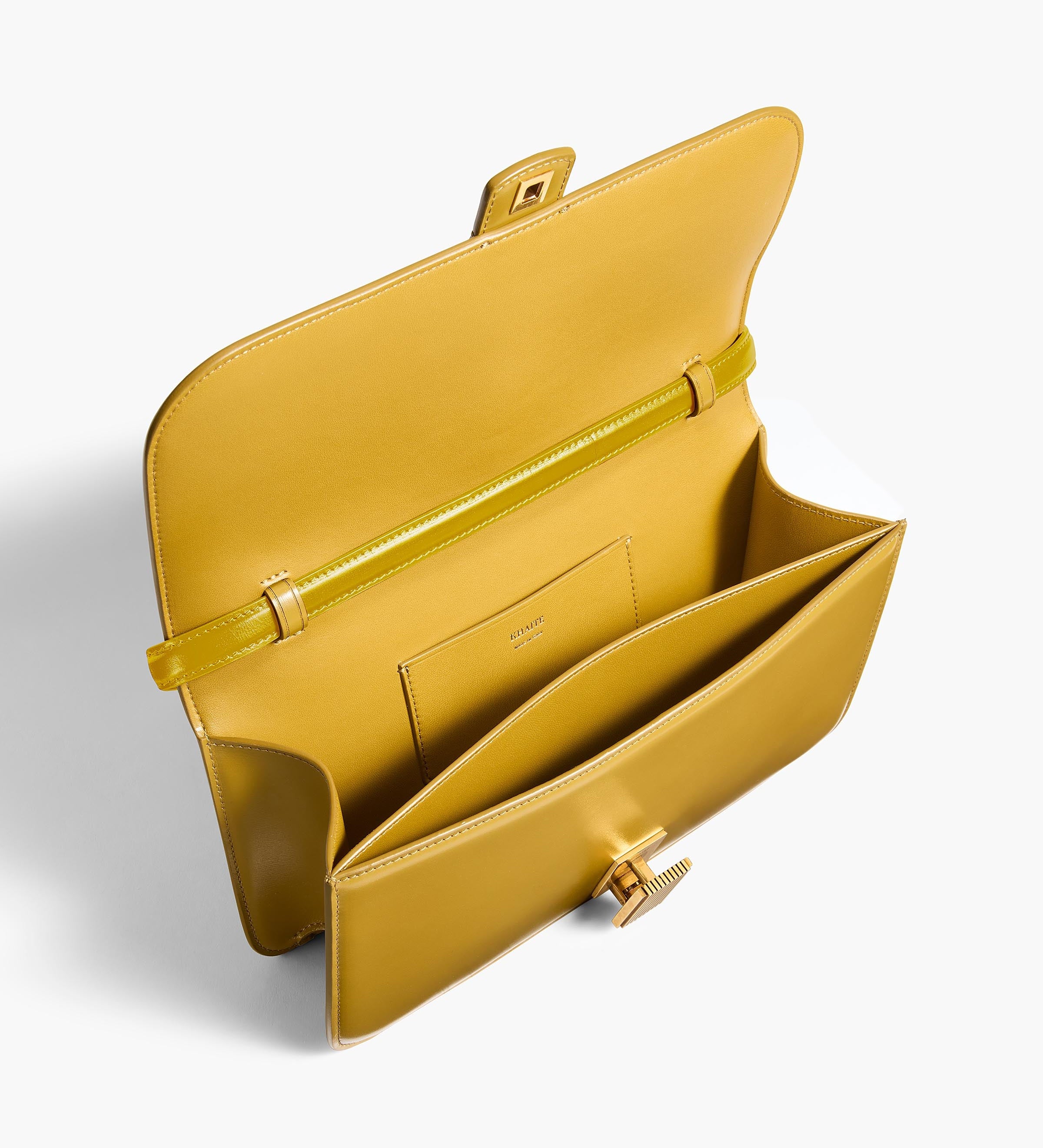 Khaite - Blake Top Handle Bag in Golden Olive