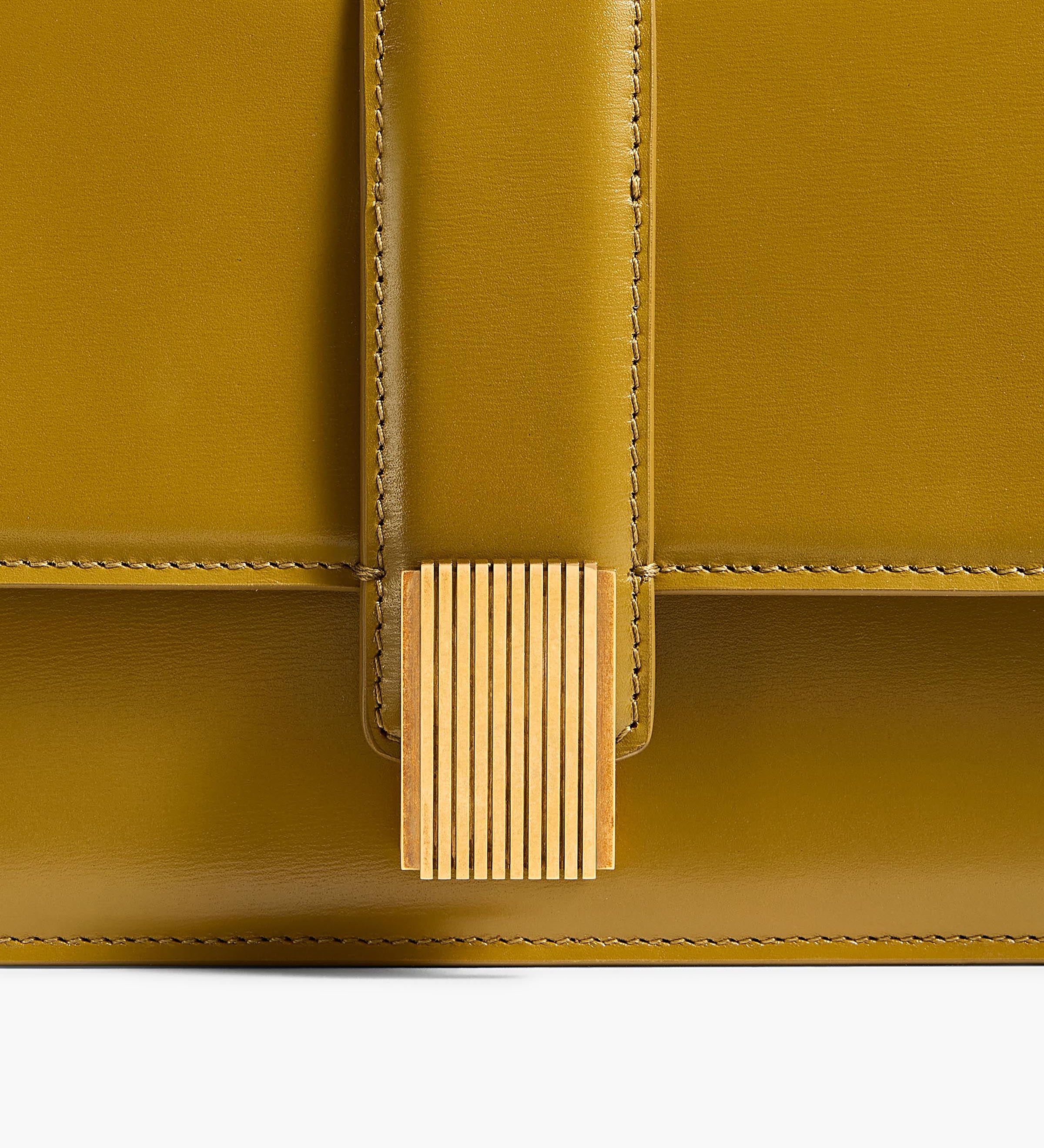 Khaite - Blake Top Handle Bag in Golden Olive