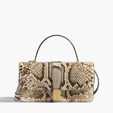 Khaite - Blake Top Handle Bag in Natural Python