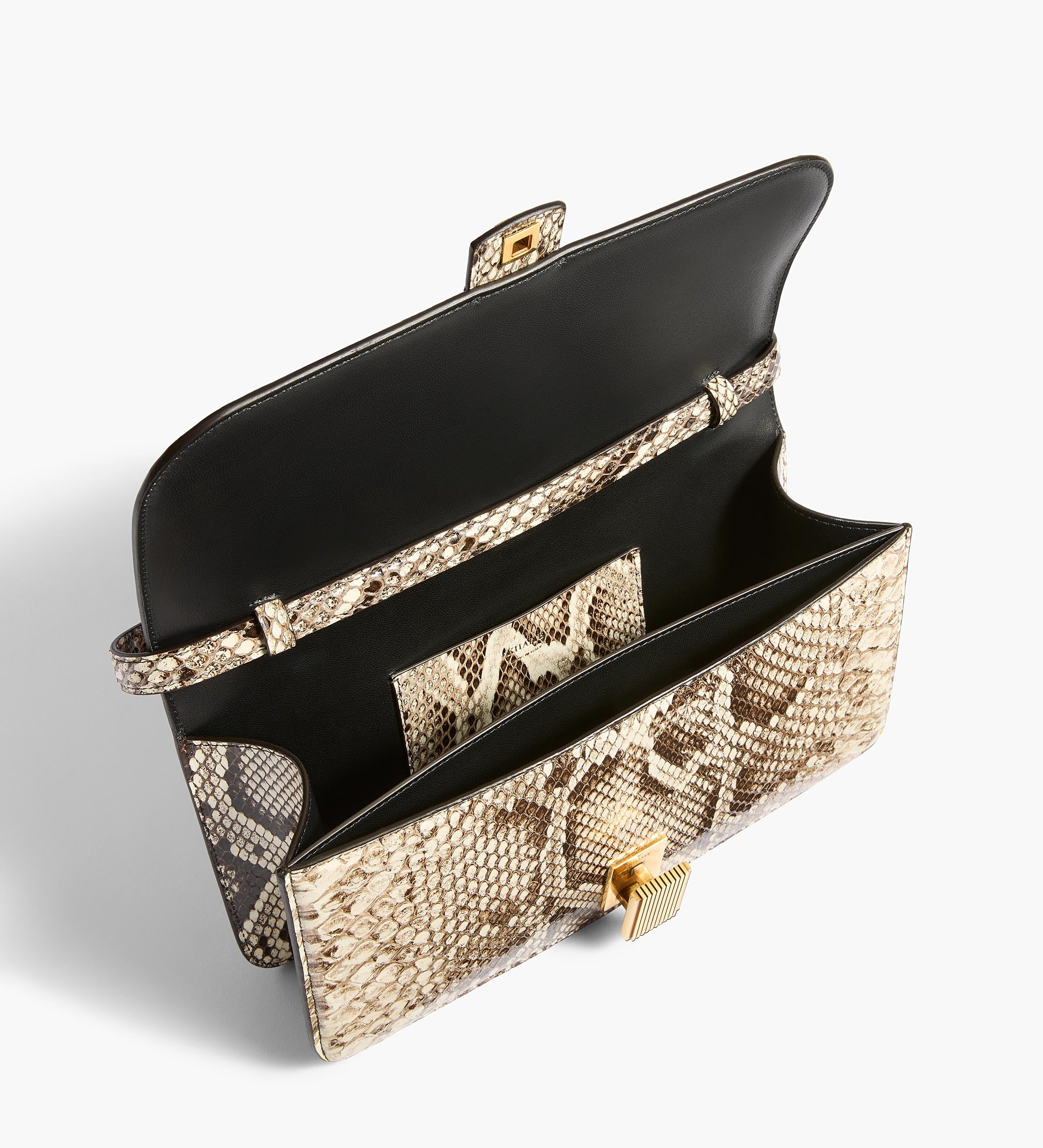 Khaite - Blake Top Handle Bag in Natural Python