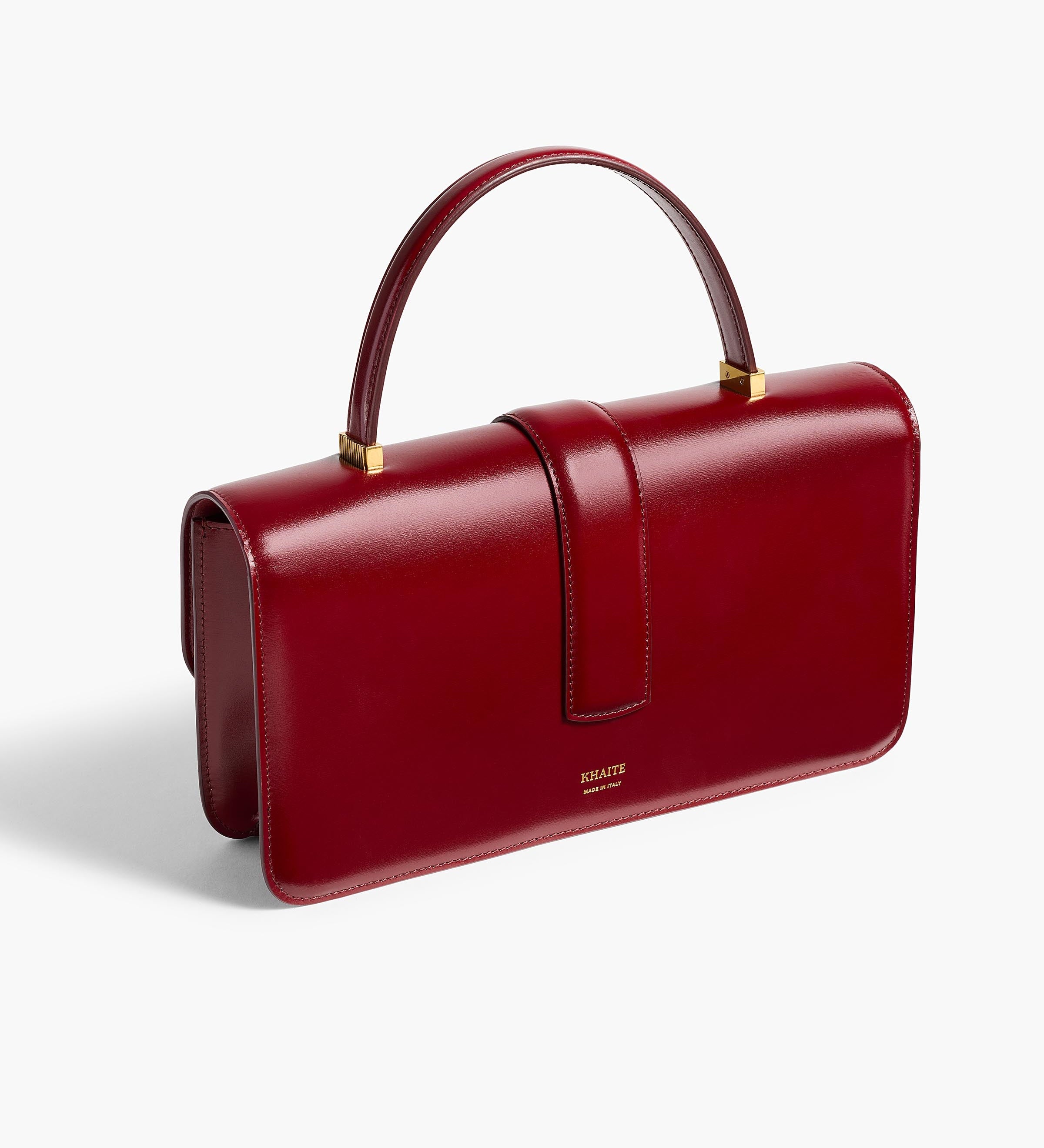 Khaite - Blake Top Handle Bag in Oxblood