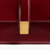 Khaite - Blake Crossbody Bag in Oxblood Leather