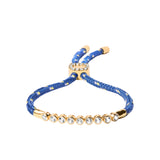 Dorsey - JAMES BEZEL BLEU PARACORD BRACELET, GOLD