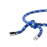 Dorsey - PARACORD BLEU TIE ANKLET, SILVER