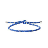 Dorsey - PARACORD BLEU TIE ANKLET, SILVER