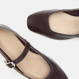 Le Monde Beryl - Ballet Mary Jane / Plum Leather