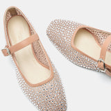 Le Monde Beryl - Ballet Mary Jane / Fawn Mesh Crystal