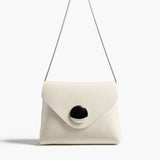 Khaite - Bobbi Bag in Cream Crackle Patent Leather