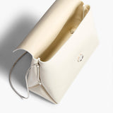 Khaite - Bobbi Bag in Cream Crackle Patent Leather