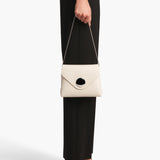 Khaite - Bobbi Bag in Cream Crackle Patent Leather