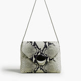 Khaite - Bobbi Bag in Natural Python-Embossed Leather