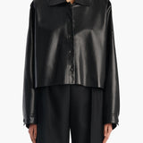 Khaite - Bodine Top in Black Leather