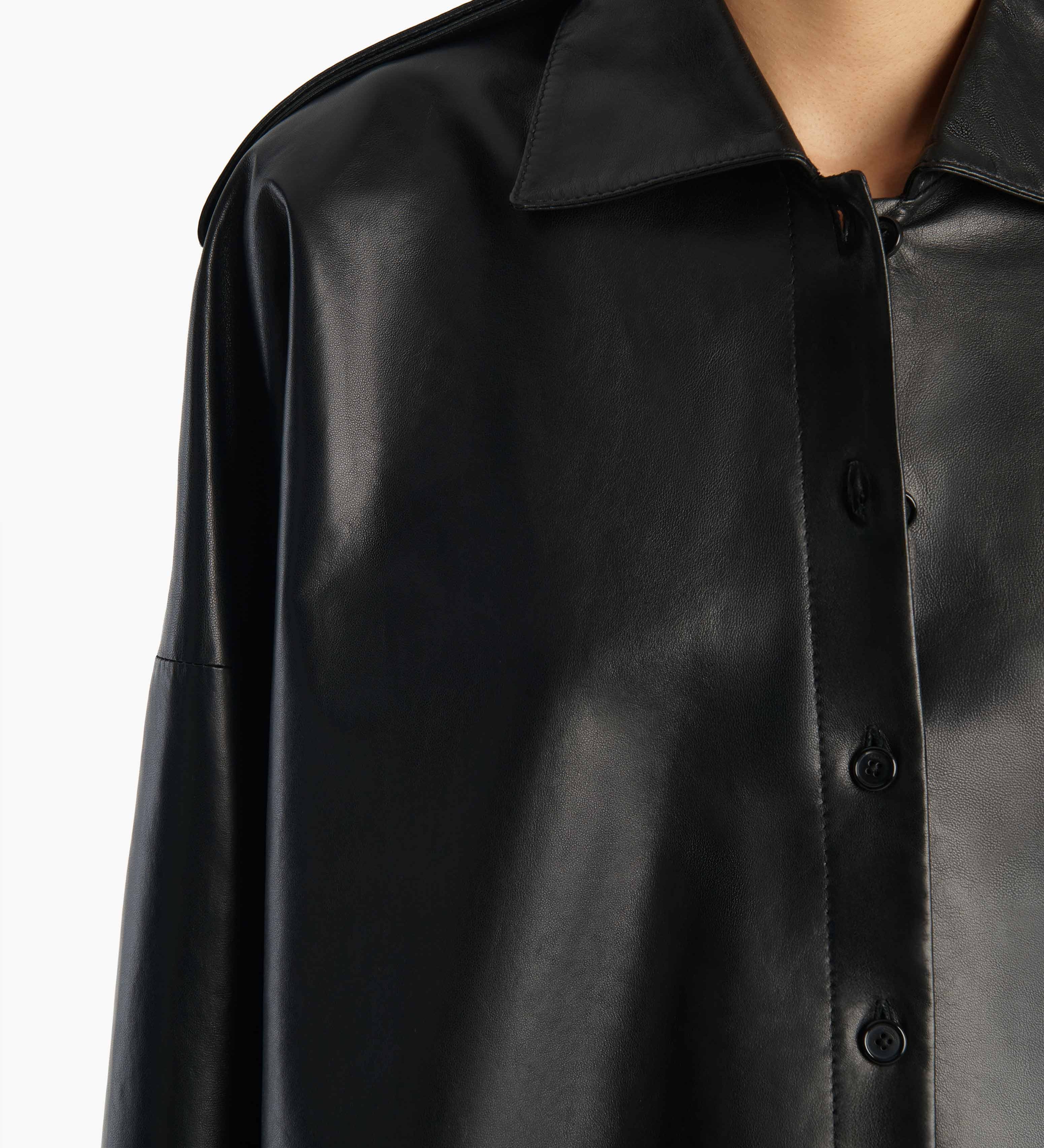 Khaite - Bodine Top in Black Leather