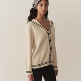 DÔEN - BONAVENTURE CARDIGAN -- CREME