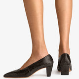 Jude - Bonnie Pump Espresso Python Leather