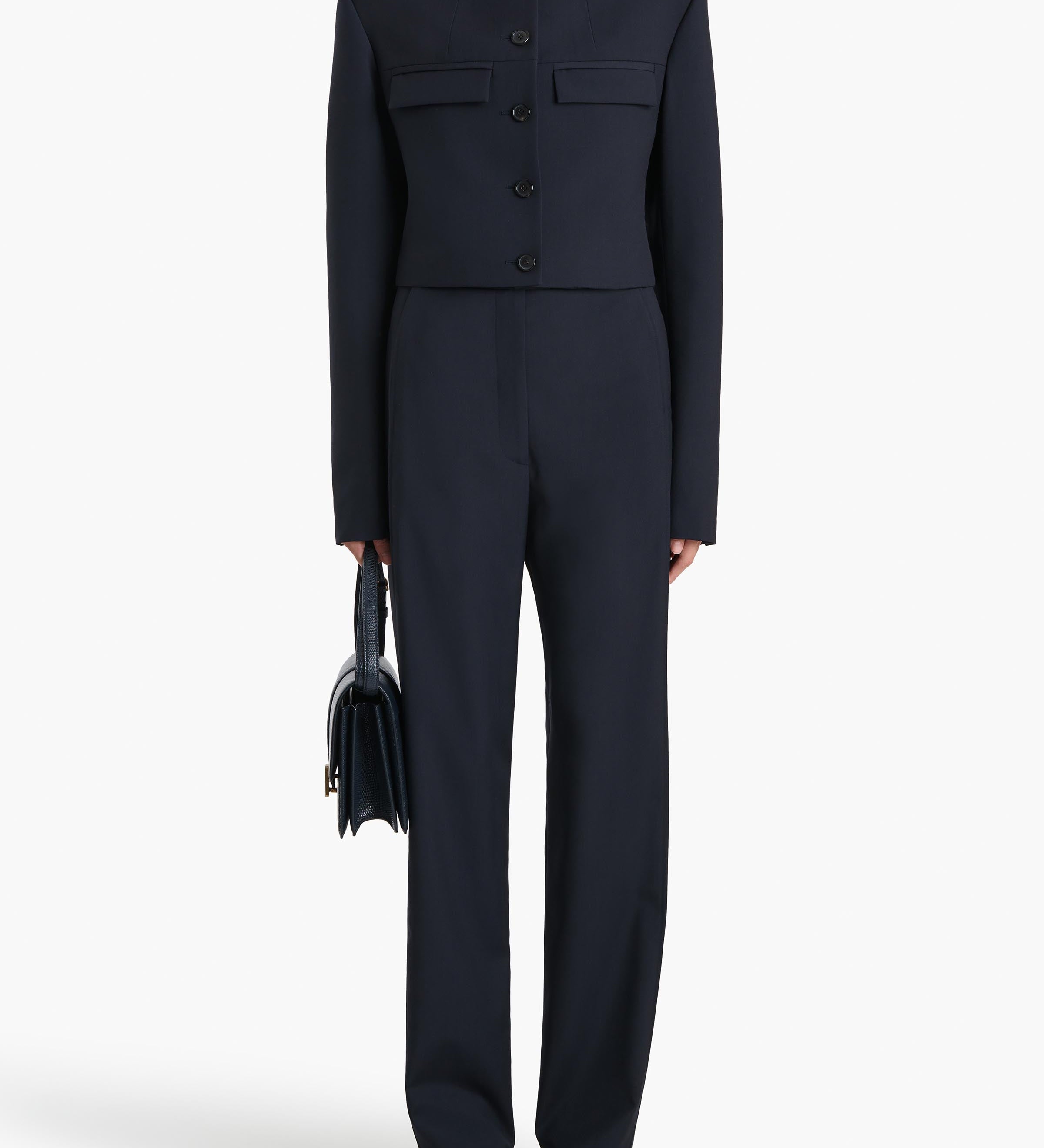 Khaite - Borden Pant in Dark Navy