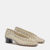 Le Monde Beryl - Ballet Pump / Ecru Woven Leather