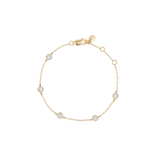 Dorsey - CLEMENCE BRACELET IN MOISSANITE, GOLD VERMEIL