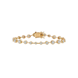 Dorsey - COLETTE BEZEL RIVIÈRE BRACELET IN MOISSANITE, GOLD VERMEIL