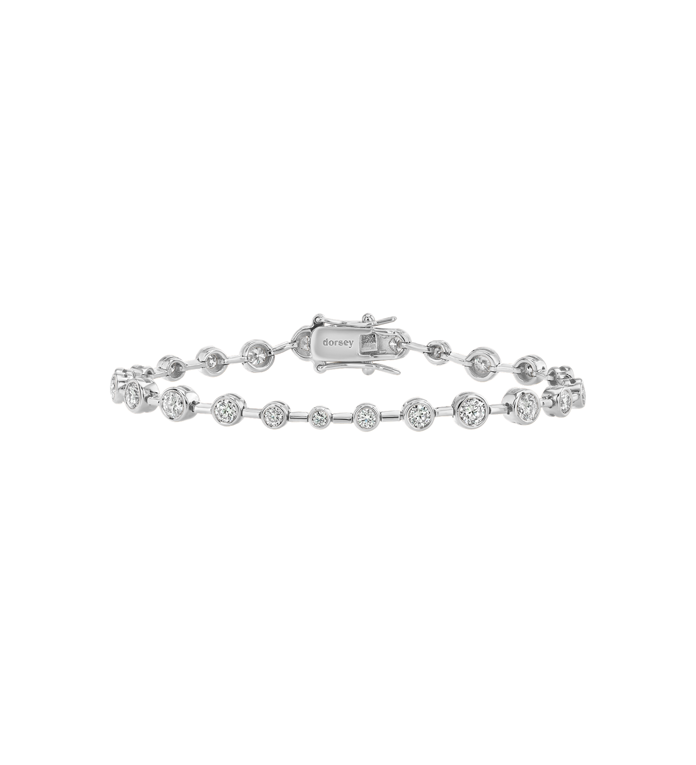 Dorsey - COLETTE RIVIÈRE BRACELET IN MOISSANITE, STERLING SILVER