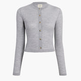 Khaite - Brieta Cardigan in Mercury