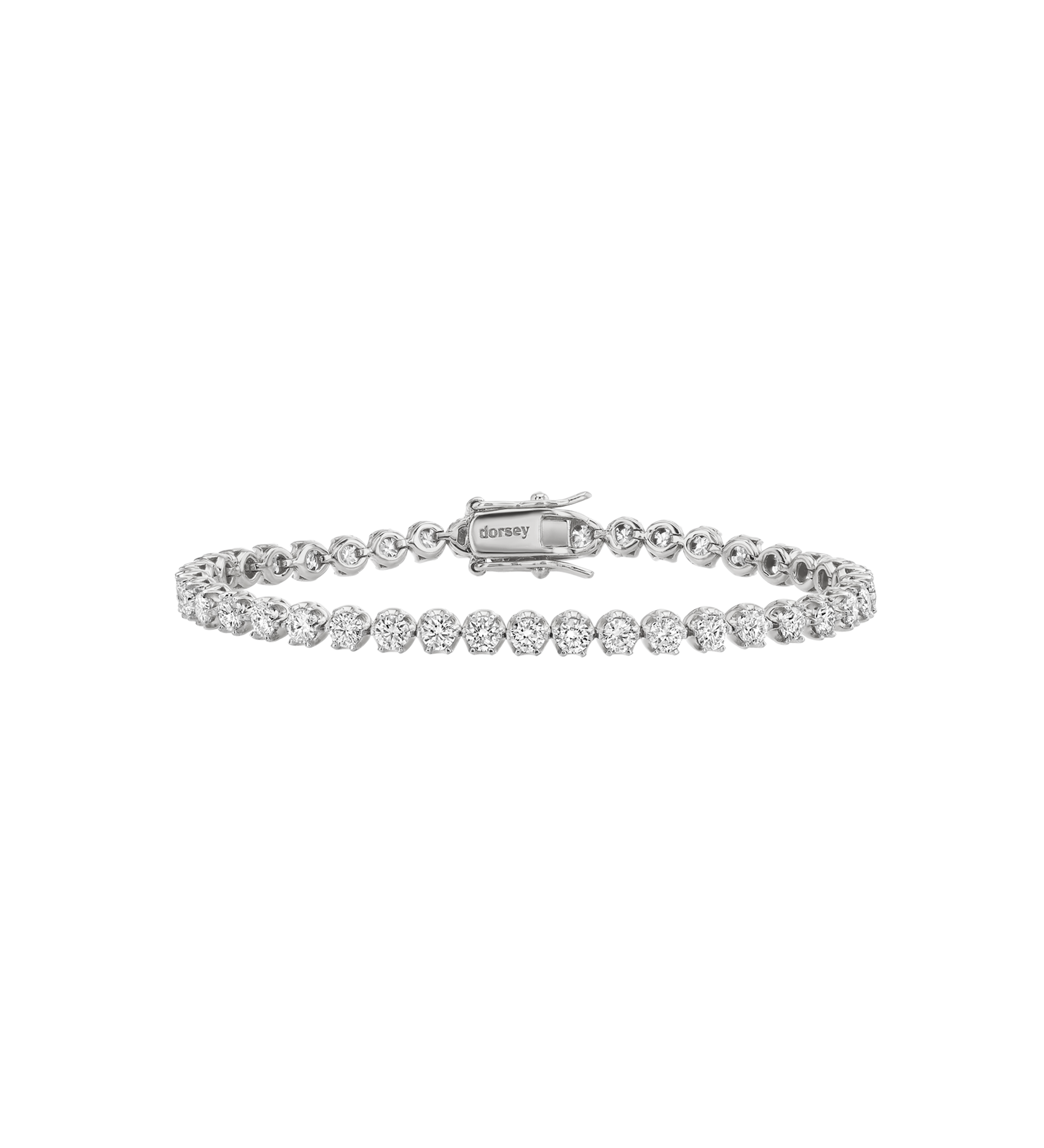 Dorsey - IRIS RIVIÈRE BRACELET IN MOISSANITE, STERLING SILVER