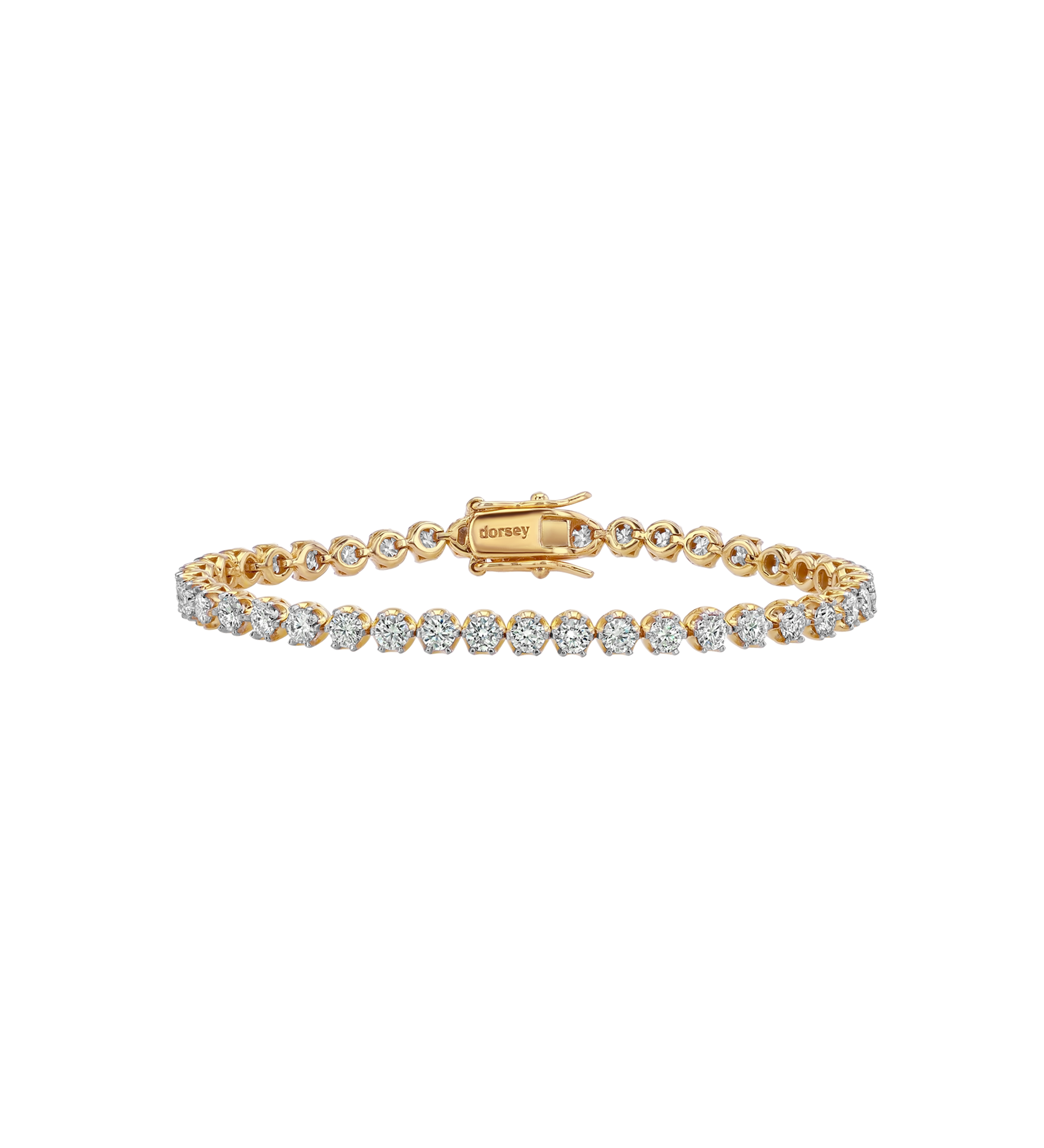 Dorsey - IRIS RIVIÈRE BRACELET IN MOISSANITE, GOLD VERMEIL AND WHITE RHODIUM