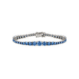 Dorsey - ISADORA RIVIÈRE BRACELET IN SLATE BLUE MOISSANITE