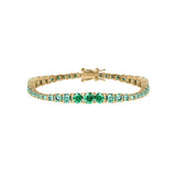 Dorsey - ISADORA RIVIÈRE BRACELET IN VIRIDIAN GREEN MOISSANITE