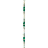 Dorsey - ISADORA RIVIÈRE BRACELET IN VIRIDIAN GREEN MOISSANITE