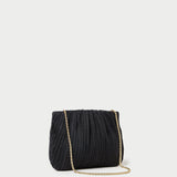 Loeffler Randall - Brit Black Flat Pleated Clutch